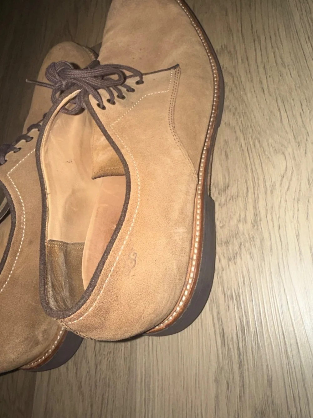 UGG Mens Chestnut Suede Derby Oxford‎ Shoes Comfort System Casual Lace Up